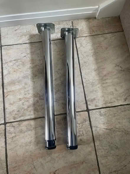Photo of free Chrome legs for table/ desk / DIY project (Temple Street OX4) #1