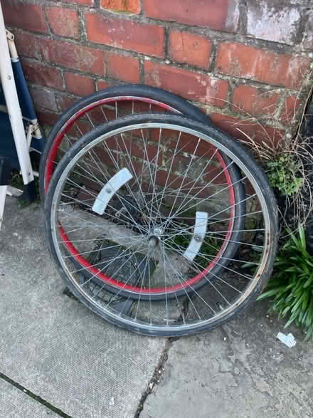 Photo of free Vintage bike wheels (Chorlton M21) #1