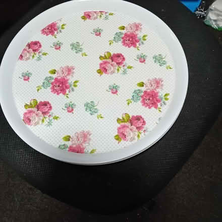 Photo of free Floral pattern tea trays x 4 (Denton M34) #1
