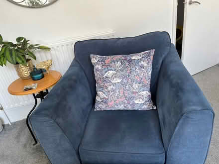 Photo of free Blue sofa and chair (Lower Bevendean BN2) #1