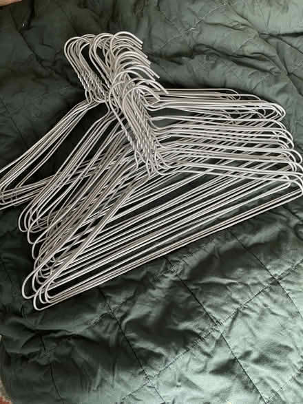 Photo of free 40 sturdy metal hangers (Walthamstow Village E17) #1