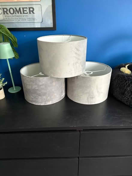 Photo of free Silver/Grey Ceiling Lightshades (Cuxton) #2