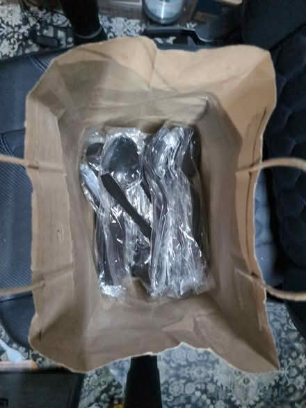 Photo of free Bag of plastic serving utensils (Salem, NH) #1