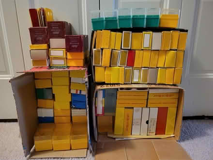 Photo of free little boxes for slides (FC near RMHS) #1