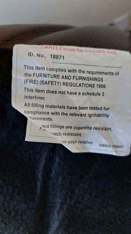 Photo of free Leather IKEA sofa chocolate brown (Keyworth NG12) #4