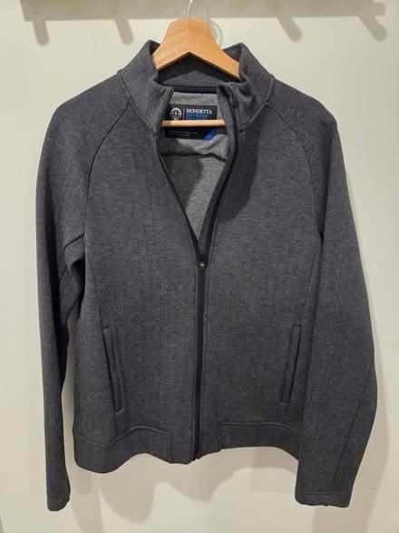 Photo of free New men's herringbone jacket (Dundas St E & Greenwood Ave) #1