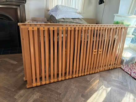 Photo of free 2x single slatted bed bases (Chiswick London W4) #1