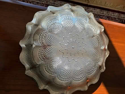 Photo of free Scalloped Glass Centerpiece bowl (Belmont, MA) #2