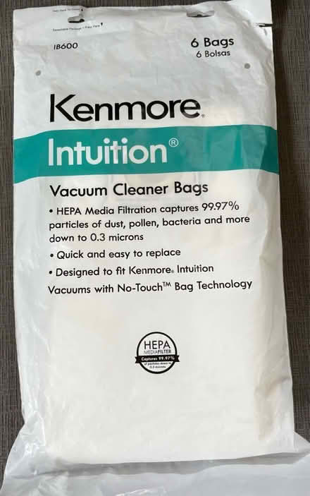 Photo of free 3 Kenmore vacuum cleaner bags (Tenleytown DC) #2