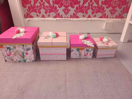 Photo of free Set of 4 Storage Boxes with Lids (Bruntsfield EH10) #1