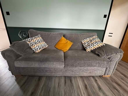 Photo of free Grey 3 seater sofa (Heath Hayes WS12) #1