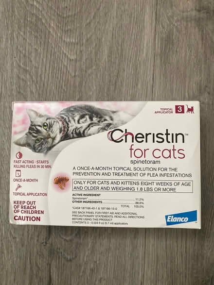 Photo of free Cheristin for Cats Flea Medicine (Richmond) #1