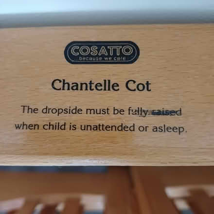 Photo of free Wooden Cot inc mattress (Dublin 22) #4