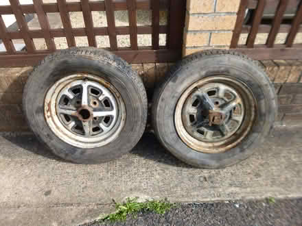 Photo of free MGB Rostyle wheels (Patchway BS34) #1