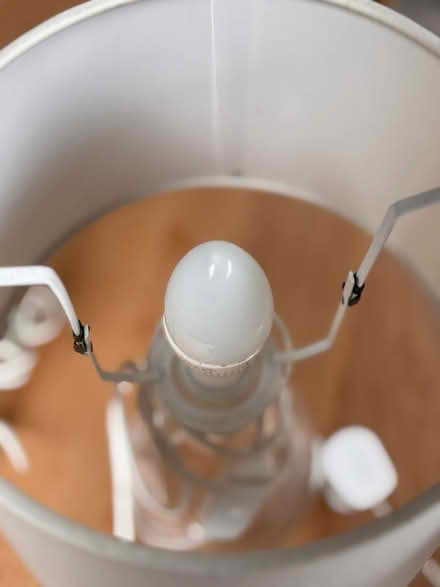 Photo of free 3 x glass lamps and shades (SW11) #4