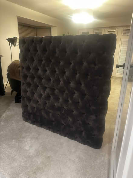 Photo of free Large ottoman stall, headboard (Woburn) #1