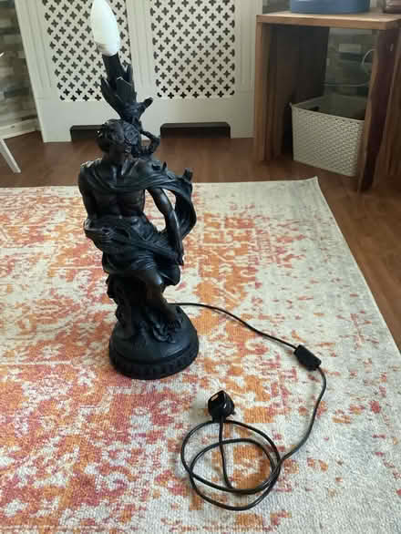Photo of free Art Nouveau male figure lamp (Bedfont TW14) #1