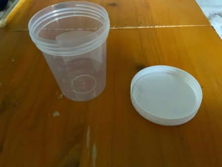 Photo of free 17 Plastic pots for storage with screw lids (Great Notley CM77) #2