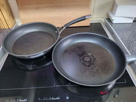 Photo of free Two heavy base frying pans. (Wigmore HR6) #1