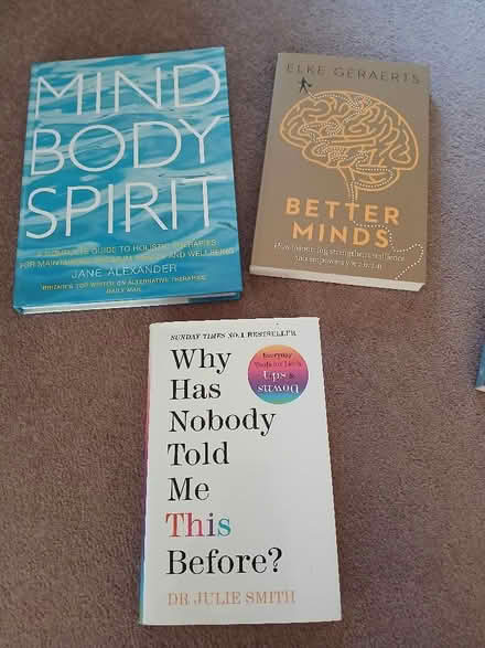 Photo of free Six various wellbeing books (Fairfield Park) #2