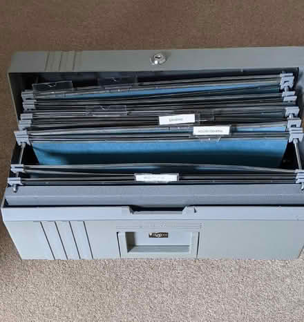 Photo of free Vintage metal filing box (Rudgwick RH12) #2