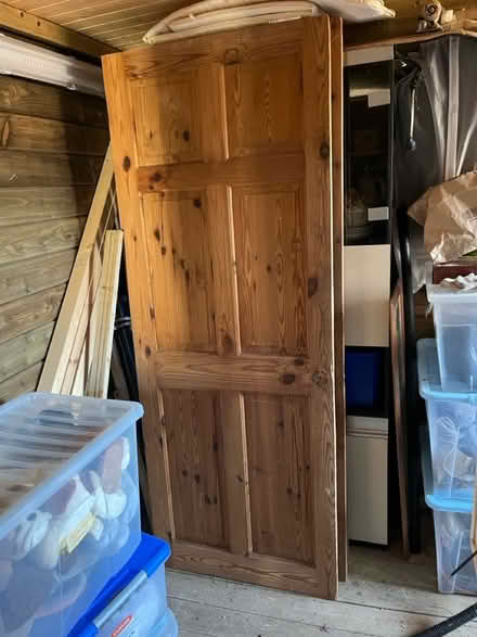 Photo of free pine internal doors x4 (LE67 Markfield) #2