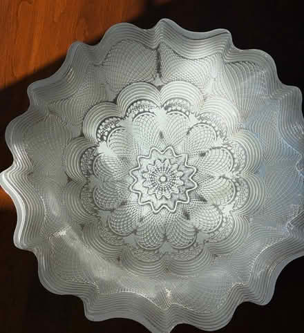 Photo of free Scalloped Glass Centerpiece bowl (Belmont, MA) #1