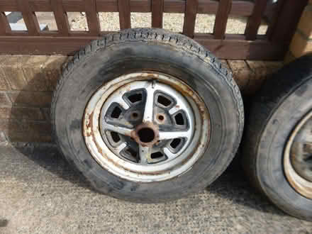 Photo of free MGB Rostyle wheels (Patchway BS34) #2
