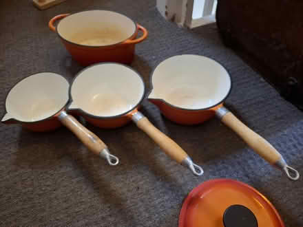 Photo of free Orange cast iron pots (Bletchley MK2) #2