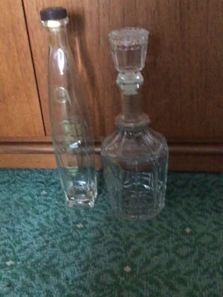 Photo of free Decanter and unusual corked bottle. (Sidley TN40) #1