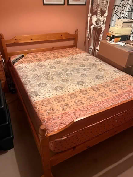 Photo of free Pine double bed (Stanway, CO3) #1