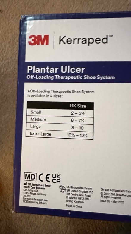 Photo of free Plantar Ulcer Shoe System unused (Hale L24) #4
