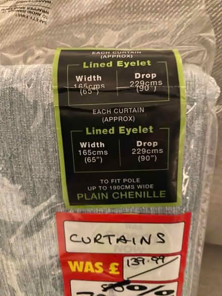 Photo of free Lined Curtains (Dalkey) #2