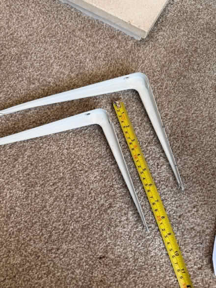 Photo of free 2 x Metal shelf brackets (Whyteleafe south) #1
