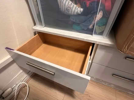 Photo of free Short wide chest of 4 drawers (Hastings TN34) #2