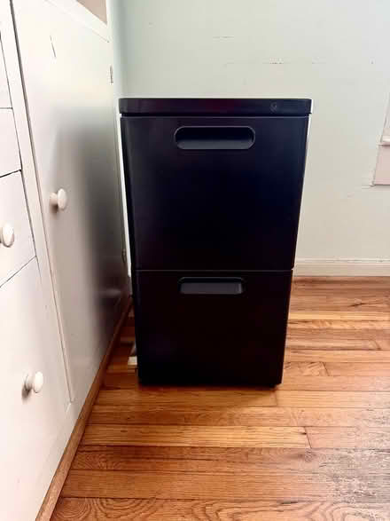 Photo of free Black 2-Drawer Filing Cabinet (Montrose/Museum District) #1