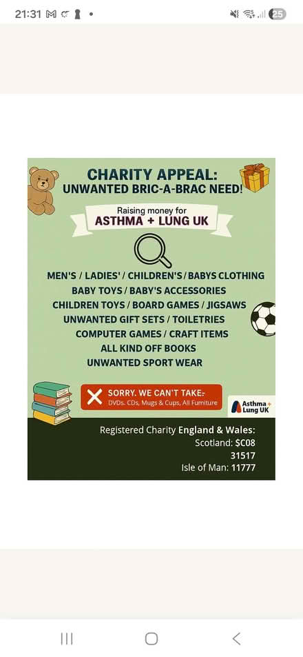 Photo of Looking. For un wanted items (Greenhill DY10) #1