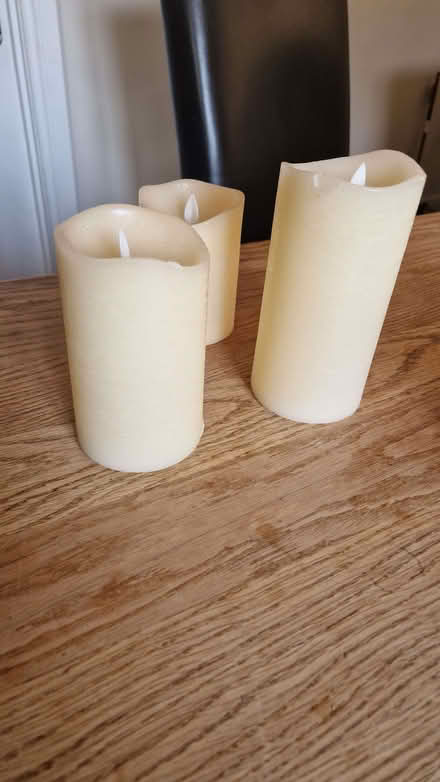 Photo of free 3 Battery resin candles (Stone Cross BN23) #2