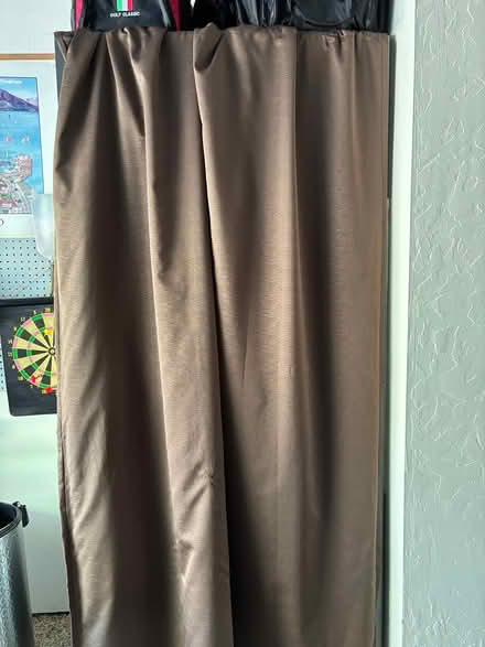 Photo of free Dark brown curtains (Redwood City) #1