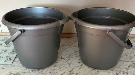 Photo of free 2 Grey Plastic Buckets (FairOak Close PR2) #1