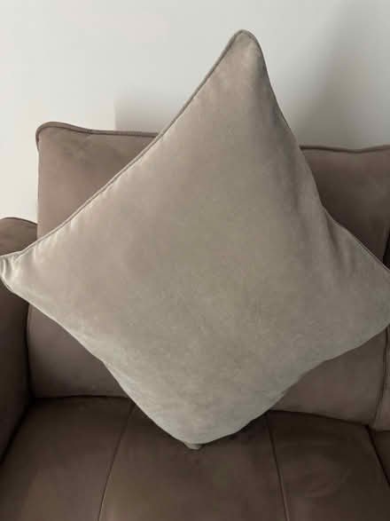 Photo of free 2 x Next Stone 59 x 59cm Soft Velour Cushion (ME9) #4