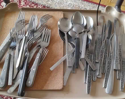 Photo of free A BAG OF USED TABLE CUTLERY approx 3 doz pieces (Gobowen SY10) #1