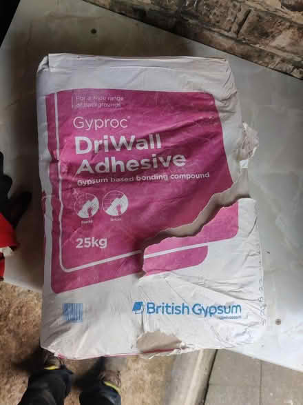 Photo of free DriWall Adhesive 25kg bag Gyproc (Gloucester) #1