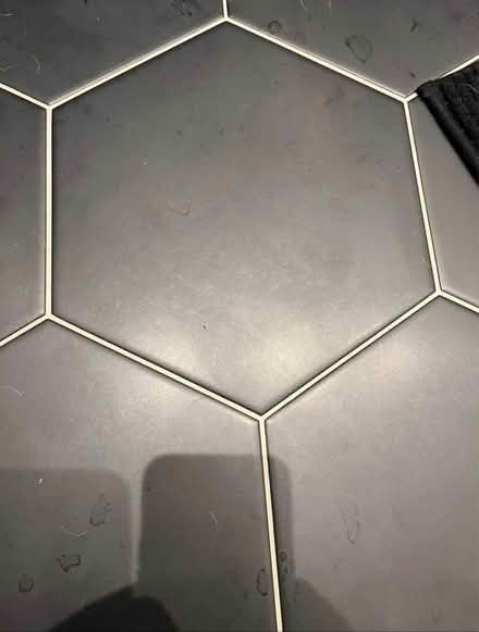 Photo of free Brand new 20 black hexagon tiles 25cm x 29cm (Newton Mearns G77) #2