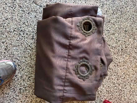 Photo of free Dark brown curtains (Redwood City) #2