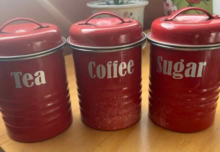 Photo of free Canisters for tea, coffee and sugar (Whiteway, Bath) #1