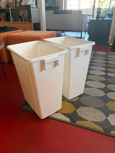 Photo of free White Plastic Trash Cans (Hollywood) #1