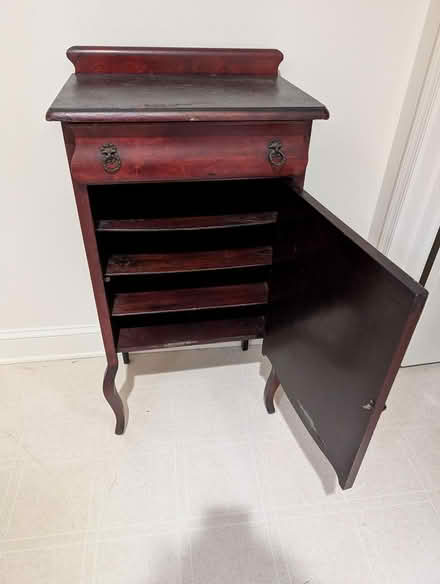 Photo of free Antique music cabinet (Near Wegmans Allentown) #2