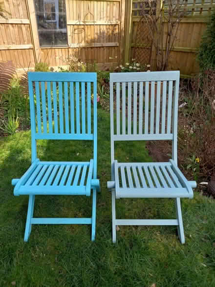 Photo of free Garden chairs (Watton at Stone SG14) #2