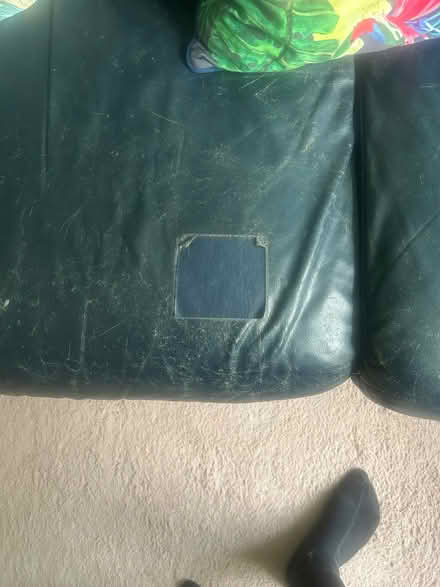 Photo of free Blue 3 Seater Sofa (Westbury BA13) #2